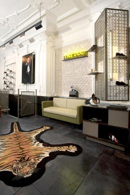 Christian Louboutin's Mens Boutique in Dover Street London, Picture Courtesy Susie Rea
