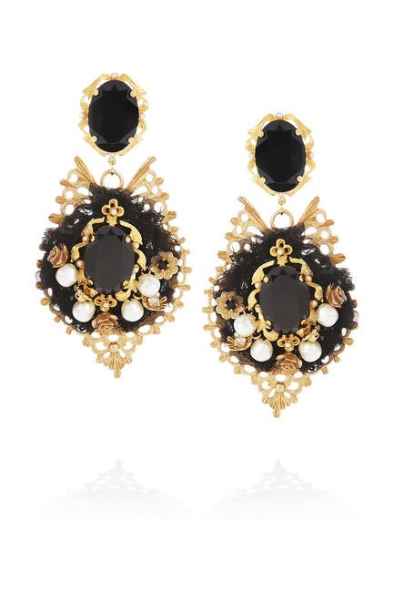 Gold tone earrings, Dolce and Gabbana