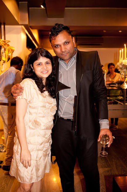 Grazia'a Mehernaaz Dhondy with Gaurav Gupta