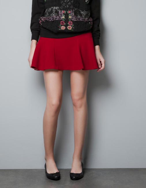 Skirt with mini frill, Zara