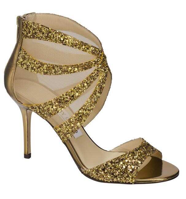 Jimmy Choo - New Parody Braided Leather Wedge Sandals Gold 39 |  www.luxurybags.eu