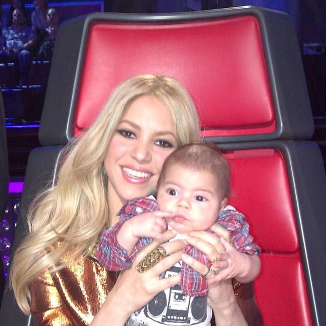 Shakira with Milan on Instagram