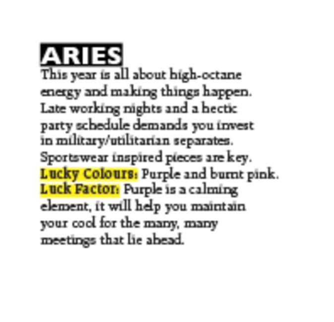 Aries text