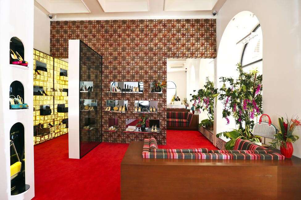 Paint it Red: Christian Louboutin Boutique - Canadian Interiors