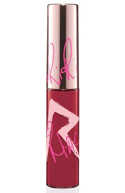 RiRi Hearts M.A.C Fall Lipglass-RiRiWoo. If you are already a fan of M.A.C's Ruby Woo, you will love Rihanna's take on it even more.