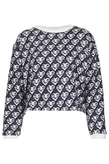 Topshop smiley hearts sweater