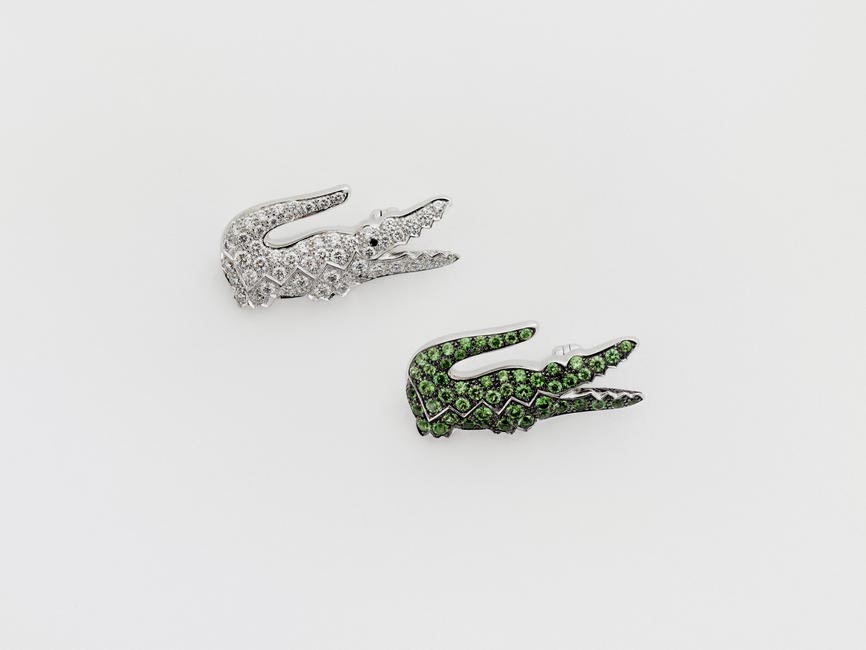 Boucheron has created two exclusive brooches inspired by the legendary Crocodile
