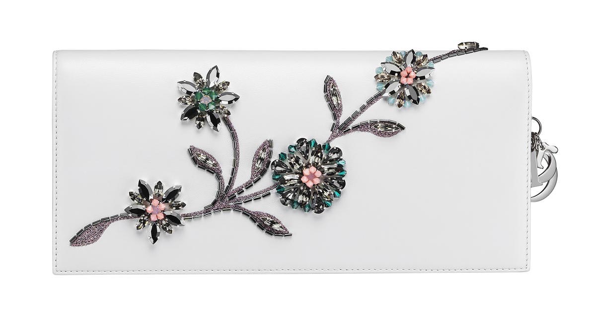 Embroidered flap clutch, Dior, price on request