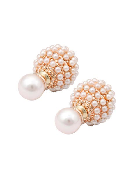 Pearl and bead earrings, Bansri, INR 1,800