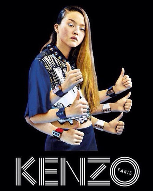 Devon Aoki for Kenzo SS 2014 campaign