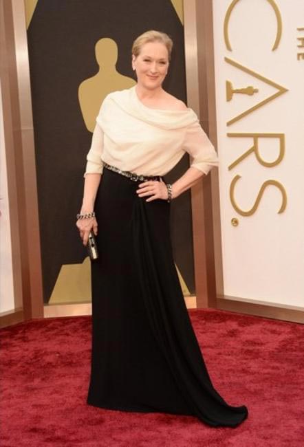 Meryl Streep in custom made Lanvin ensemble - Oscars 2014
