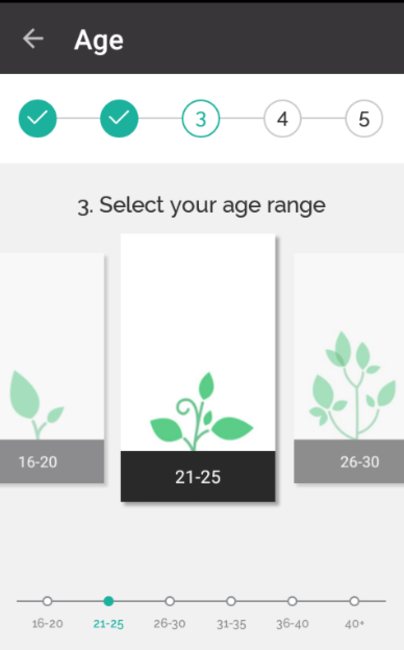 Select your age range