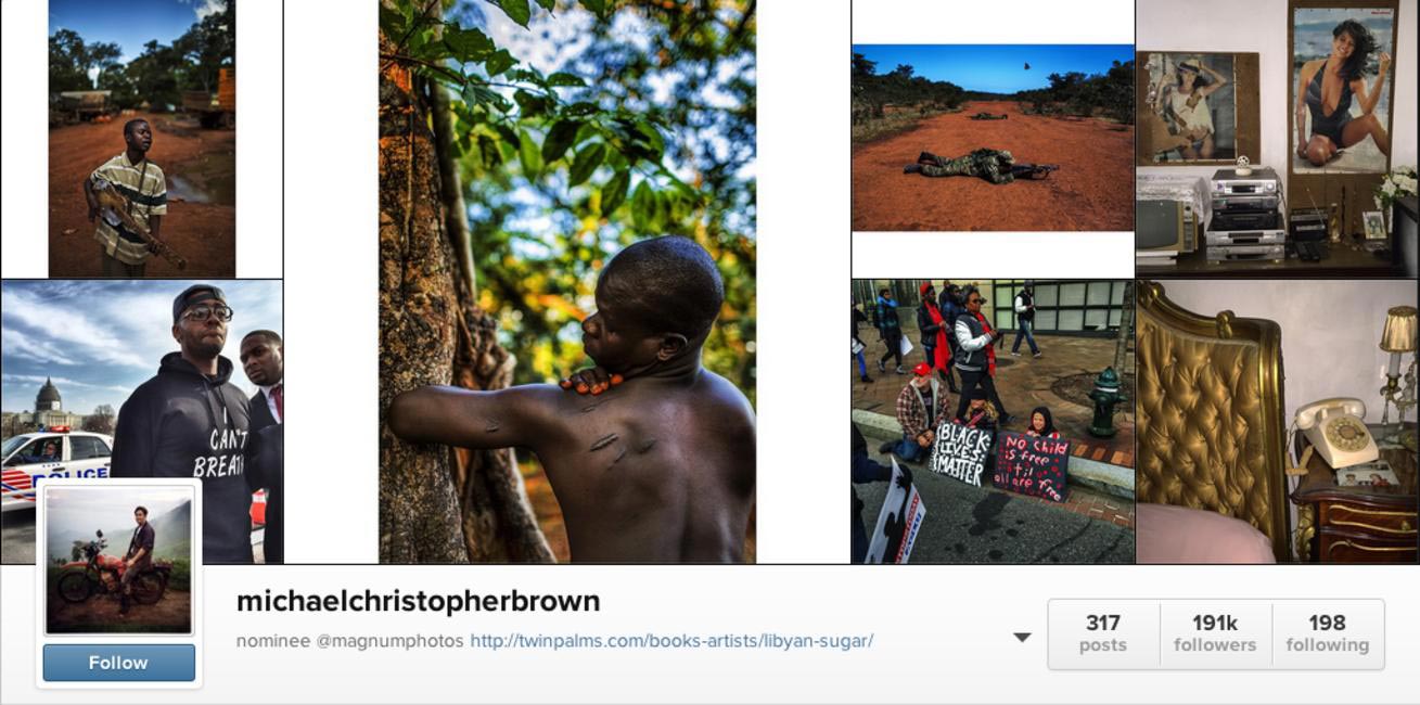 Photo-journalist Michael Christopher Brown is on the roster of the prestigious Magnum Photos