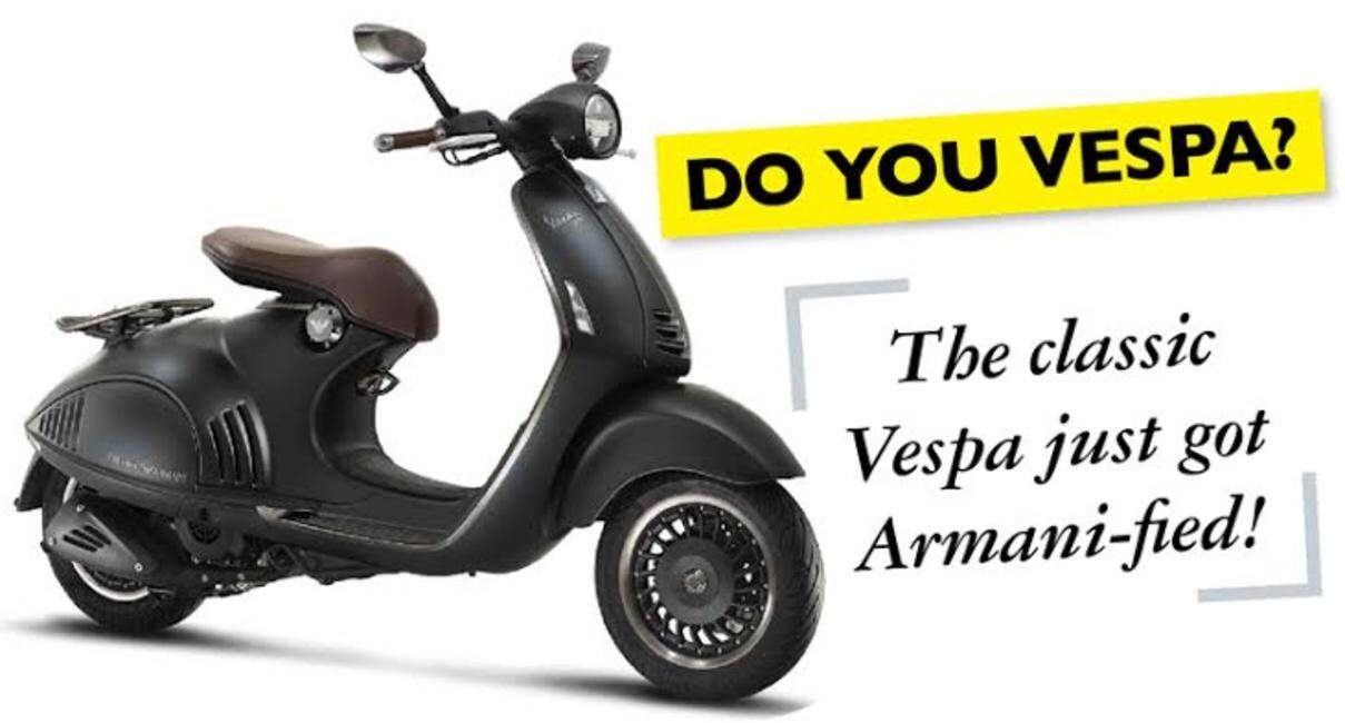 I saw a Vespa 946 Emporio Armani Scooter and want to share it with you all  