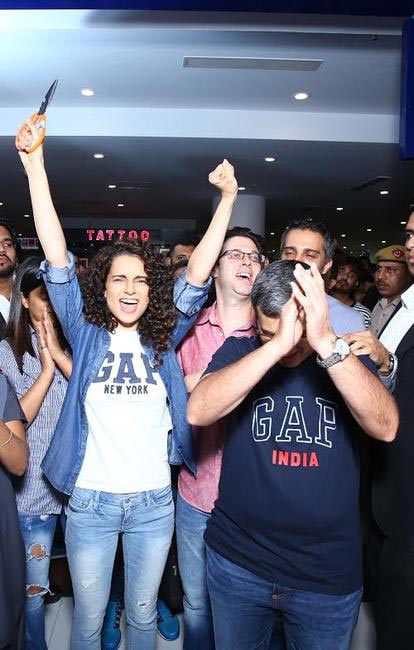 Kangana launched the first GAP store in India