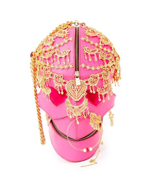 Manish Arora Paris AW 15 Indian Bejewelled Skull Bag on Exclusively.com, Rs. 101200