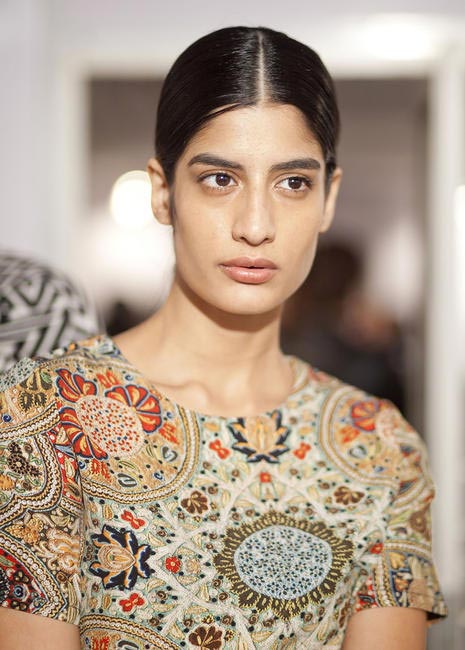 The No-Makeup look with a focus on scultping from last night's Sabyasachi show