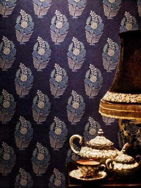 Flower Pot Non-Woven Nilaya Sabyasachi Wallpapers, Size: 57 Sqft