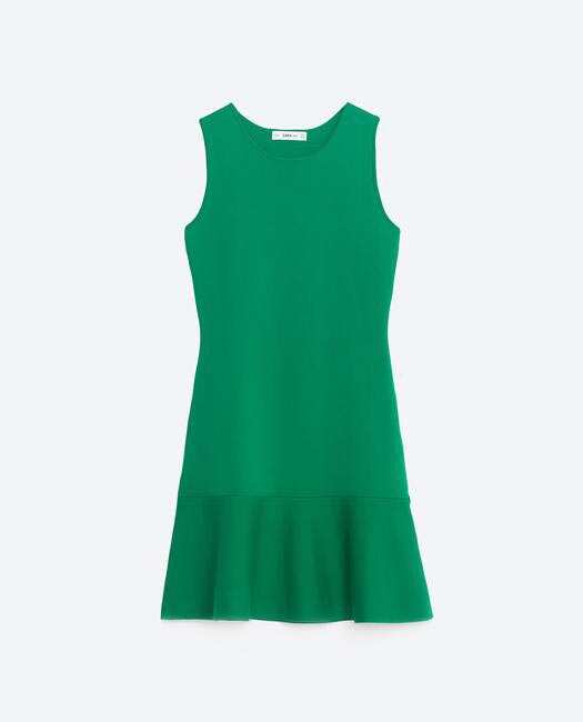 zara drop waist dress