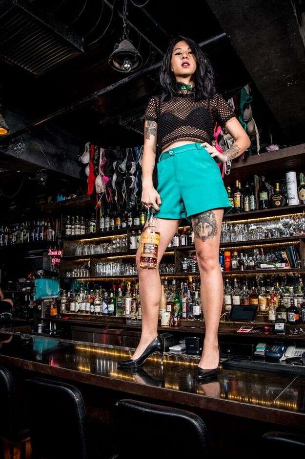 female bartender