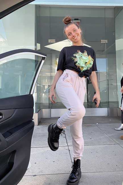 emma chamberlain wearing doc martens