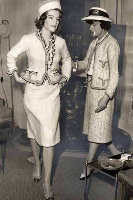 Coco Chanel and Romy Schneider, Paris, 1961