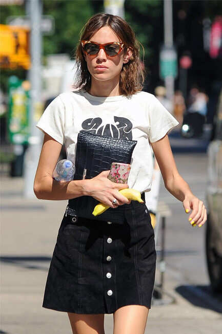 Alexa chung denim store skirt