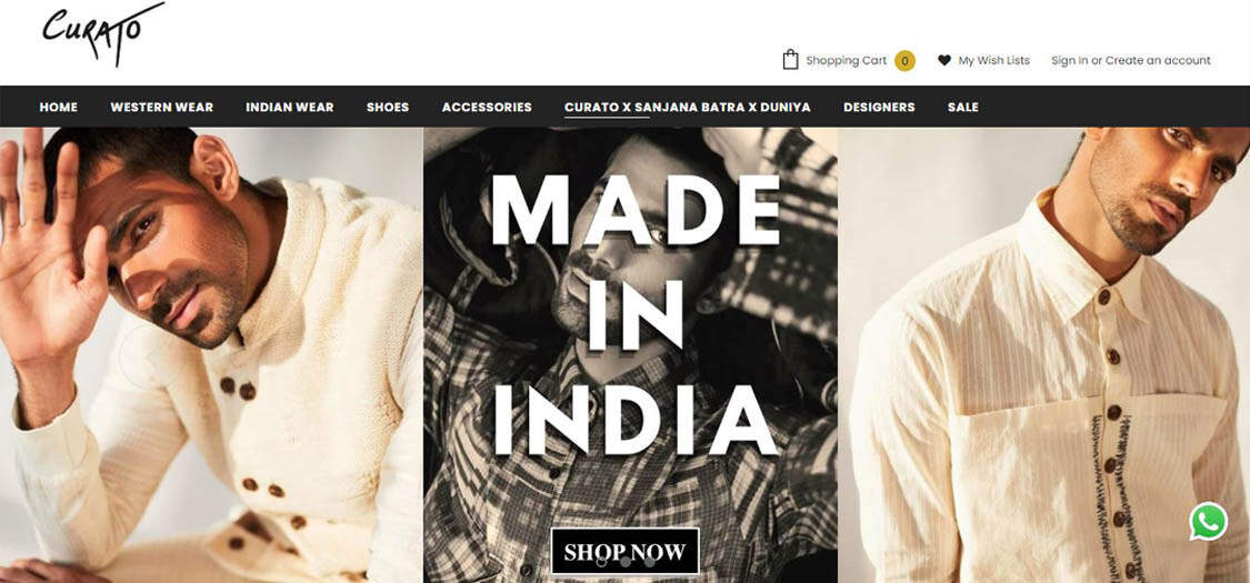 Top indian fashion outlet websites