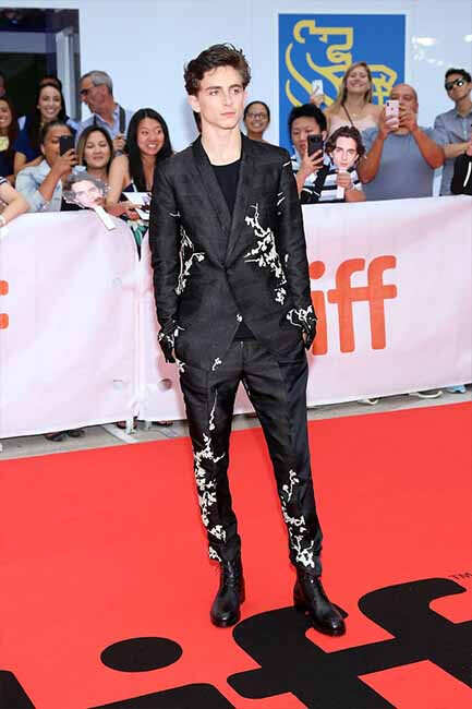 Timothée Chalamet Wears Artsy Overalls by Sterling Ruby