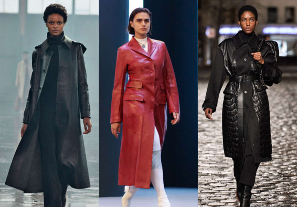 Leather Outfits Make An Iconic Comeback: Leather Skirts, Jackets, And ...