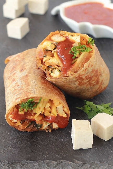 This Sriracha Tofu Salad Wrap Is The Healthy Option For Snack Time ...