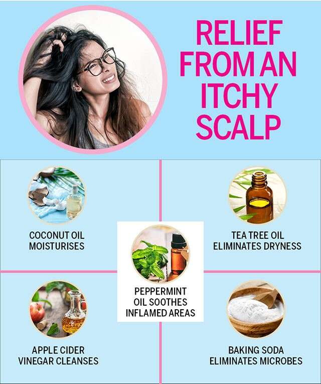 Home remedies to get a relief from an itchy scalp.