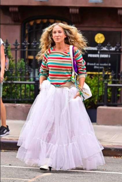 White tulle hotsell skirt carrie bradshaw