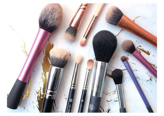 Keep makeup brushes clean