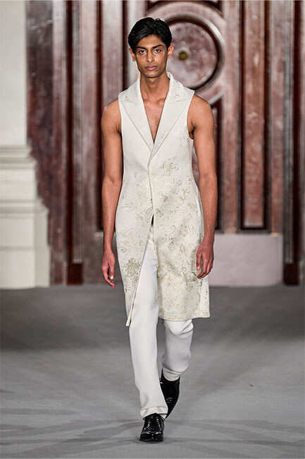 high fashion male models runway