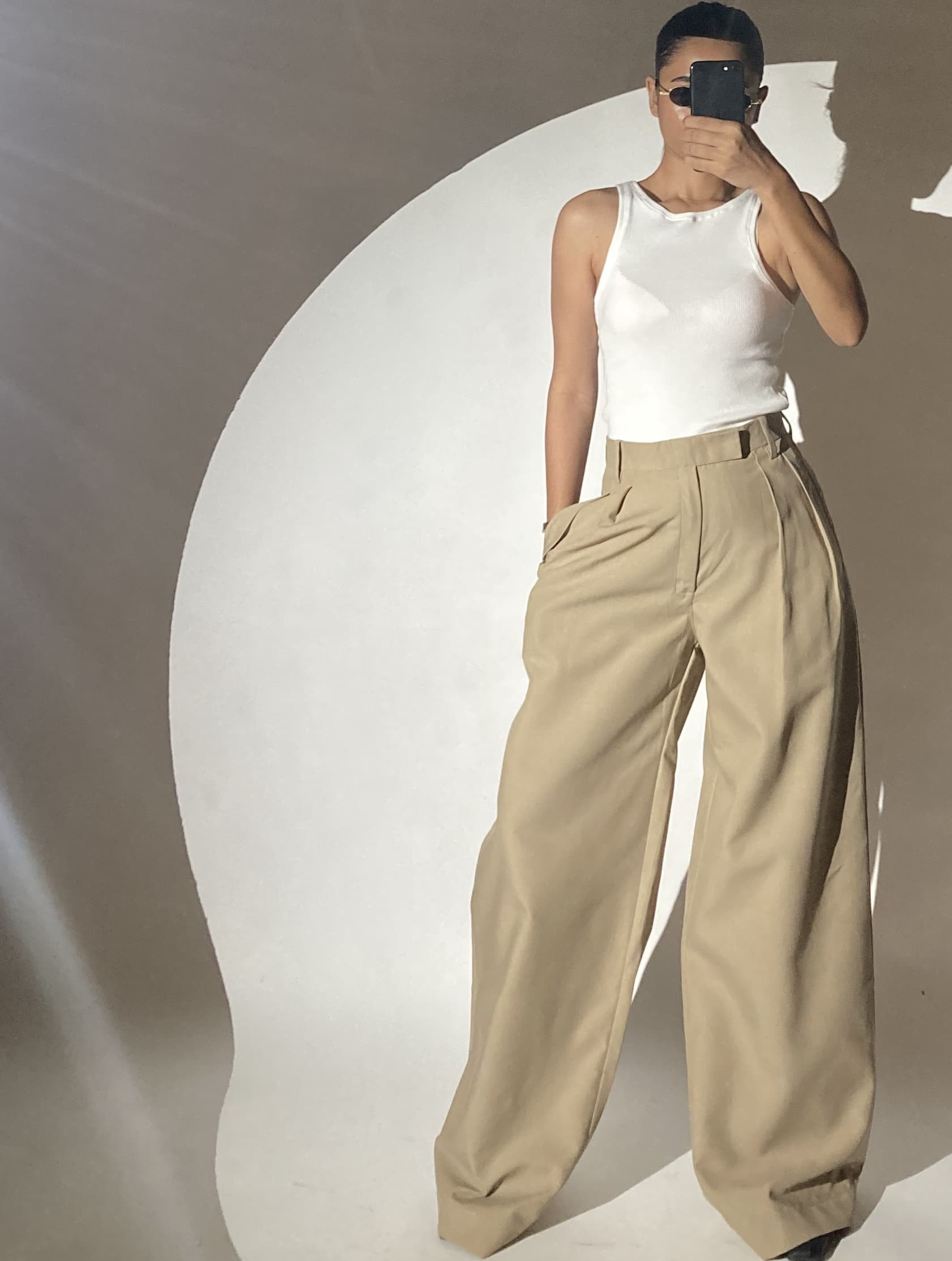 Sand Oversized Trousers, Valtta, Rs 2199