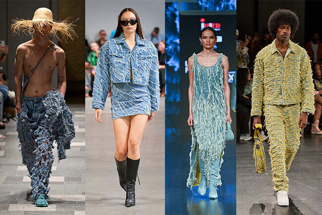 Texture Talk: Raw Edges and Frayed Fringes Take the Spotlight in Denim ...