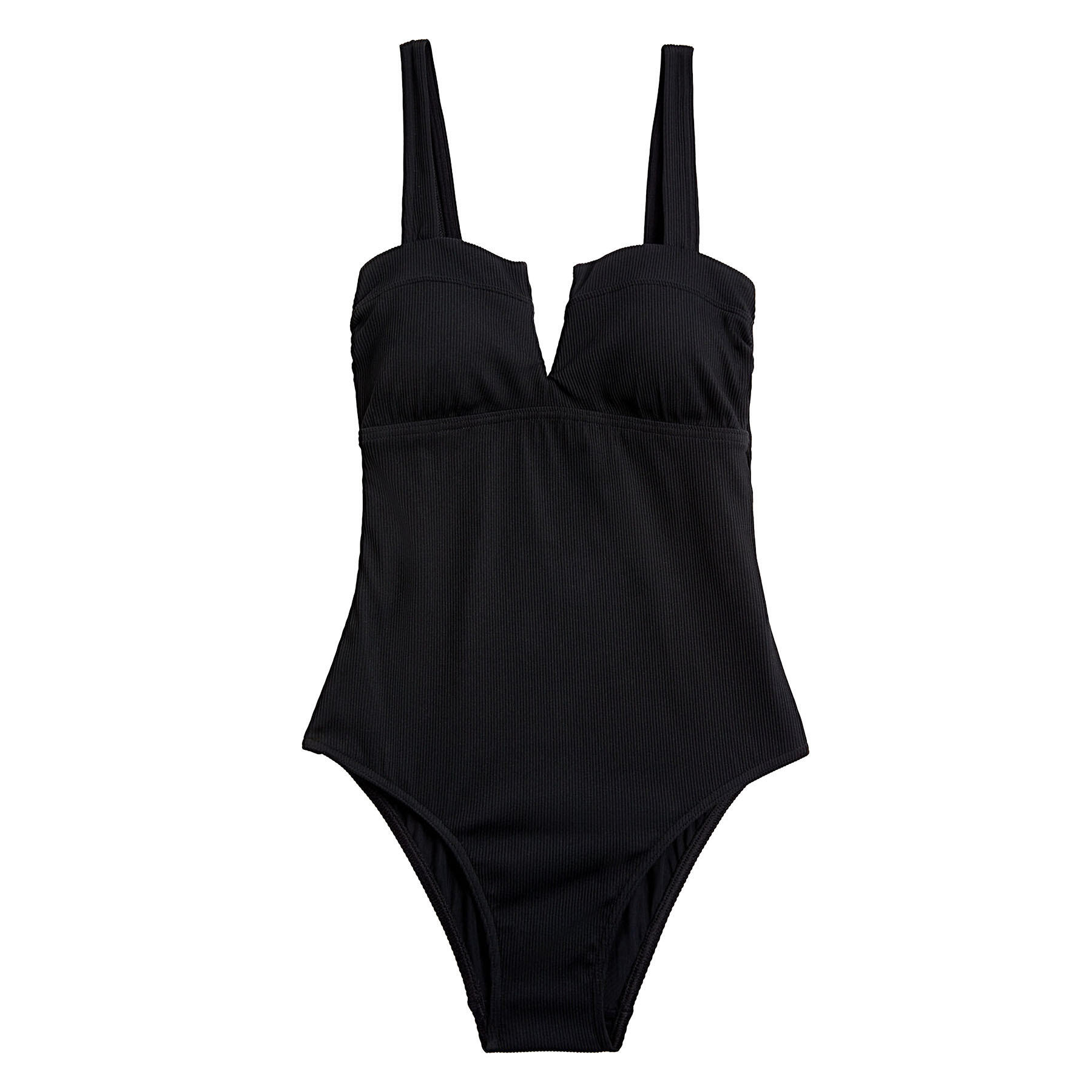 Buy Marks & Spencer Tummy Control Ribbed Padded V-Neck Swimsuit