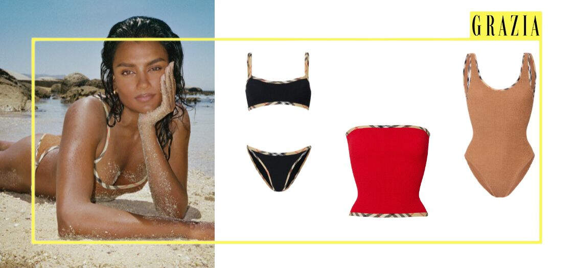 Check Into Summer With Burberry X Hunza G's Swimwear Capsule