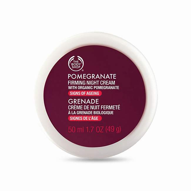 The Body Shop Pomegranate Firming Night Cream, price on request