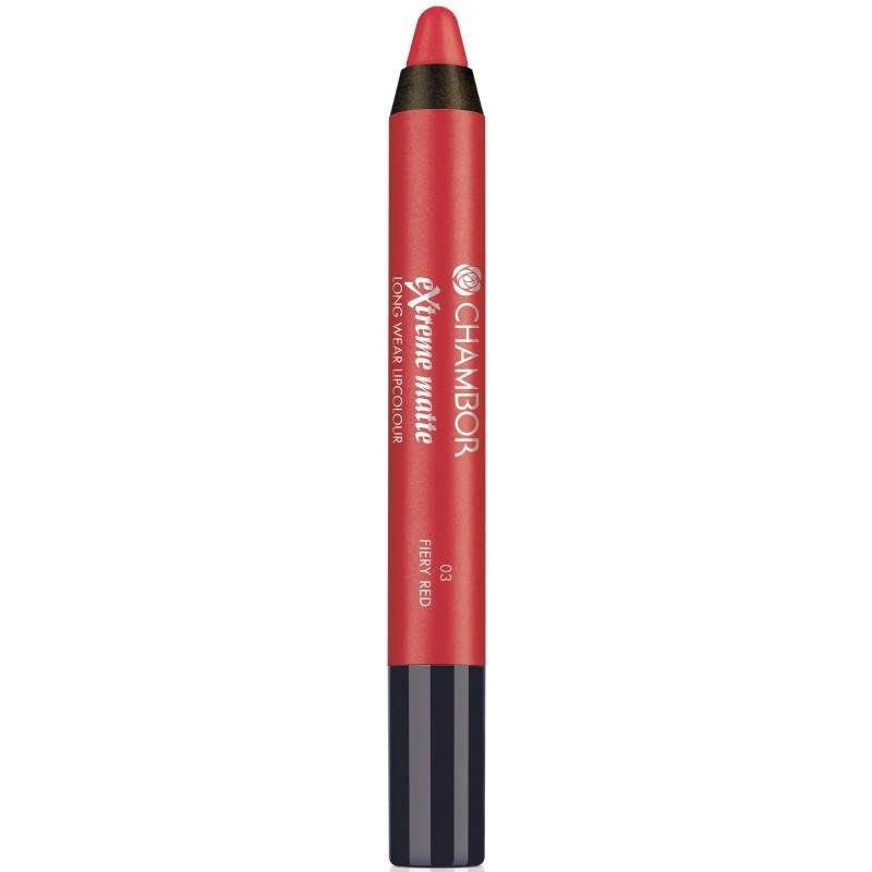 Chambor Extreme Matte Long Wear Lip Colour in Fiery Red 03